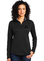 Ladies Port Authority Silk Touch Performance 1/4 Zip Cover-Up